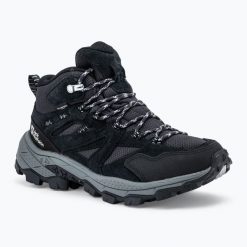 Buty trekkingowe damskie Jack Wolfskin Vojo Tour Texapore Mid. Czarne trekkingi damskie Jack Wolfskin, przed kolano, trekkingowe. Za 581.75 zł.