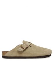 Skechers Klapki Arch Fit Granola-Happy Friday 158830/TPE Beżowy. Brązowe klapki damskie Skechers, bez wzorów, ze skóry, bez obcasa. W wyprzedaży za 249.99 zł.