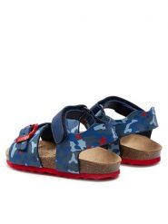 Geox Sandały B Sandal Chalki Boy B922QA 00454 C0735 M Granatowy. Niebieskie sandały chłopięce Geox, ze skóry, bez zapięcia. Za 129.99 zł.