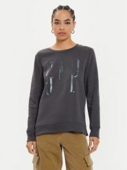 Gap Bluza 540907-00 Szary Relaxed Fit. Szare bluzy damskie GAP, xs, bez wzorów, z bawełny, bez kaptura. Za 109.99 zł.