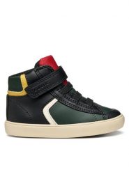 Geox Sneakersy B Gisli B461NA 054FU C0520 S Zielony. Zielone buty sportowe chłopięce Geox, bez wzorów, ze skóry, bez zapięcia. Za 149.99 zł.