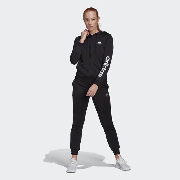 Dres damski adidas Essentials Logo French Terry. Białe obuwie sportowe damskie Adidas, bez wzorów, z dresówki, na fitness i siłownię. Za 304.20 zł.