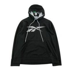 Second life - Bluza z kapturem Męska Czarna - Stan bardzo dobry. Czarne bluzy sportowe męskie Reebok, m, bez wzorów, z materiału, z kapturem, na fitness i siłownię. Za 124.96 zł.