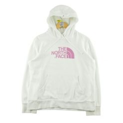 Second life - Damska bluza z kapturem TNF biała - Stan dobry. Białe bluzy damskie The North Face, bez wzorów, z kapturem, trekkingowe. Za 85.16 zł.
