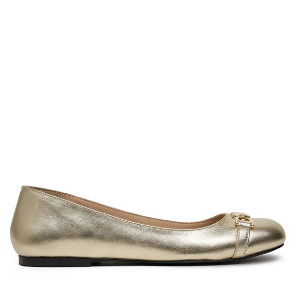 Baleriny LOVE MOSCHINO. Żółte baleriny damskie Love Moschino, bez wzorów, bez obcasa. Za 499.99 zł.