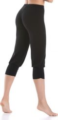 Teyli Legginsy Comforto 3/4 czarne Czarny XS. Czarne legginsy damskie Teyli, xs, bez wzorów. Za 82.55 zł.