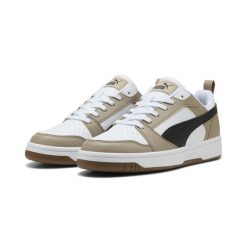 Sneakersy Rebound V6 Low PUMA. Białe obuwie sportowe damskie Puma, bez wzorów, do koszykówki. Za 319.00 zł.