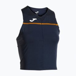 Koszulka do biegania damska Joma Record III Top. Czarne koszulki sportowe damskie Joma, s, bez wzorów, bez kołnierzyka, bez ramiączek, do biegania. Za 89.99 zł.