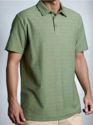 Bawełniana koszulka polo basic - zielony. Zielone koszulki polo męskie Sinsay, l, bez wzorów, z bawełny, bez ramiączek. Za 39.99 zł.