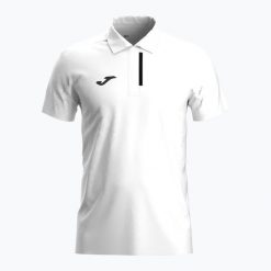Koszulka tenisowa męska Joma Challenge Polo. Białe koszulki sportowe męskie Joma, m, bez wzorów, bez kołnierzyka, bez ramiączek, tenisowe. Za 149.99 zł.