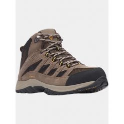 Buty Turystyczne Niskie Męskie Columbia Crestwood Mid WP. Brązowe trekkingi męskie Columbia, trekkingowe. Za 368.99 zł.