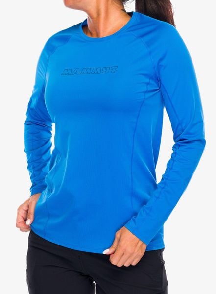 Bluza damska bez kaptura Mammut Selun FL Longsleeve Logo. Niebieskie bluzy damskie Mammut, l, bez wzorów, z materiału, bez kaptura. Za 323.55 zł.
