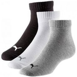 Skarpety unisex Puma QUARTER 3-PACK. Białe skarpety męskie Puma, bez wzorów. Za 42.99 zł.