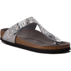 Japonki BIRKENSTOCK - Gizeh Bs 1011911 Metallic Stones Silver Gray. Szare klapki damskie Birkenstock, ze skóry ekologicznej. W wyprzedaży za 279.00 zł.
