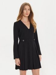TWINSET Sukienka codzienna 242TT2171 Czarny Loose Fit. Czarne sukienki damskie Twinset, na co dzień, bez wzorów, z syntetyku, bez kołnierzyka, bez ramiączek, proste. Za 1,149.00 zł.