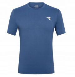 Koszulka tenisowa Diadora SS Icon. Niebieskie koszulki sportowe męskie Diadora, l, bez wzorów, z tkaniny, bez kołnierzyka, bez ramiączek, tenisowe. Za 174.30 zł.