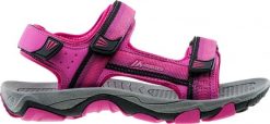 Martes Sandały damskie Makanos Dark fuchsia/Fuchsia/Black r. 40. Czarne sandały damskie MARTES, bez wzorów, bez obcasa, bez zapięcia. Za 100.18 zł.
