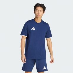 Koszulka Entrada26. Białe koszulki sportowe męskie Adidas, m, bez wzorów, z bawełny, bez kołnierzyka, bez ramiączek, na fitness i siłownię. Za 78.99 zł.