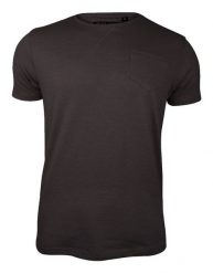 T-Shirt Brązowy z Kieszonką, Koszulka Bez Nadruku -Brave Soul- Męski, Okrągły Dekolt. Brązowe t-shirty męskie Brave Soul, na lato, l, bez wzorów, z bawełny, casualowe, bez kołnierzyka. Za 45.00 zł.