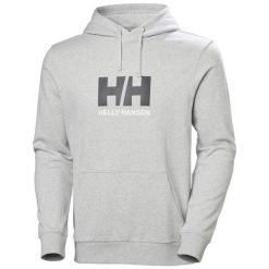 Bluza z kapturem Helly Hansen Logo. Szare bluzy męskie Helly Hansen, m, bez wzorów, z kapturem. Za 349.60 zł.