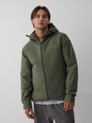4F Kurtka zimowa membrana 5000 męska - khaki S. Zielone kurtki męskie 4f, na zimę, m, bez wzorów, klasyczne, bez kaptura. Za 349.99 zł.
