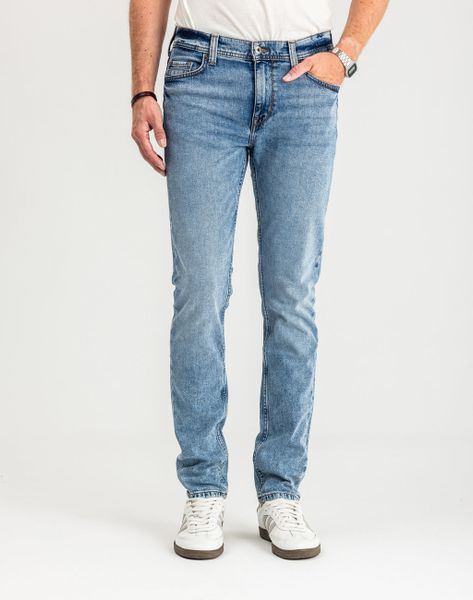 Spodnie Męskie Jeansowe Mustang Vegas Slim Denim Blue 1015043 5000 202, W31 L34. Niebieskie spodnie materiałowe męskie Mustang, l, bez wzorów, z bawełny, klasyczne. Za 229.99 zł.