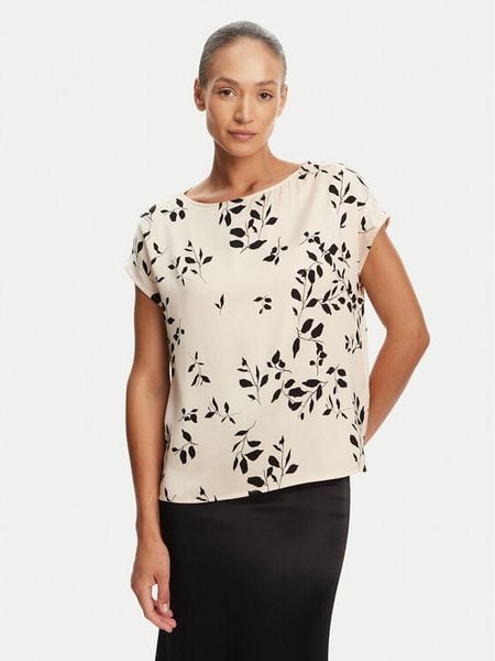 Tatuum Bluzka Osma 1 T2504.065 Écru Regular Fit. Bluzki damskie Tatuum, bez wzorów, z wiskozy, bez kołnierzyka, bez ramiączek. Za 109.99 zł.