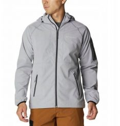 Columbia Tall Heights Hooded Softshell Jacket 1975591039 szary XL. Szare kurtki męskie Columbia, m, bez wzorów, z softshellu, bez kaptura. Za 315.54 zł.