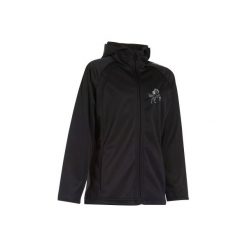 Kurtka Softshell 500 czarna. Czarne kurtki damskie FOUGANZA, z polaru. Za 99.99 zł.