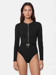 MICHAEL Michael Kors Strój kąpielowy MM18976 Czarny. Czarne kostiumy jednoczęściowe damskie MICHAEL Michael Kors, bez wzorów, z syntetyku. Za 969.99 zł.