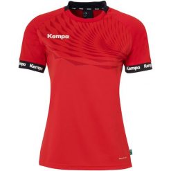 Damski jersey Kempa Wave 26. Czerwone koszulki sportowe damskie Kempa, bez wzorów, z jersey, bez kołnierzyka, bez ramiączek, do piłki ręcznej. Za 166.50 zł.