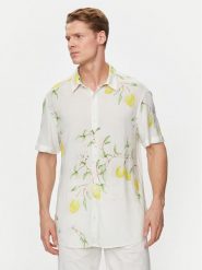 Guess Koszula M4GH59 WD4Z2 Biały Slim Fit. Białe koszule męskie Guess, m, z aplikacjami, z wiskozy, bez kołnierzyka, bez ramiączek. Za 349.99 zł.