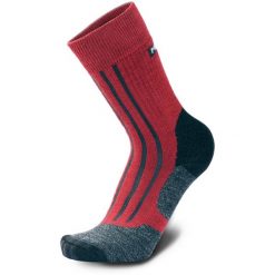 Skarpety trekkingowe męskie Meindl MT6 Lady z wełną Merino. Czerwone skarpety męskie Meindl, bez wzorów, z wełny. Za 100.99 zł.