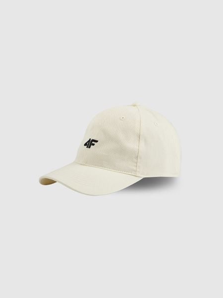 4F Czapka z daszkiem strapback uniseks - biała S/M (58cm). Białe czapki i kapelusze damskie 4f, bez wzorów, z bawełny, klasyczne. Za 49.99 zł.