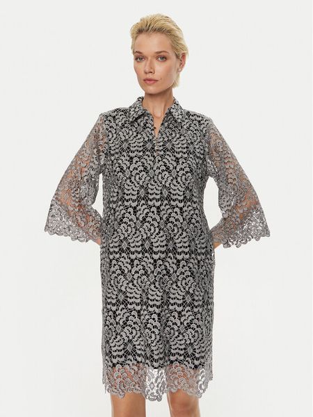 Bruuns Bazaar Sukienka codzienna Bignon BBW4129 Szary Regular Fit. Szare sukienki damskie Bruuns Bazaar, na co dzień, bez wzorów, z syntetyku, bez kołnierzyka, bez ramiączek, proste. Za 559.99 zł.