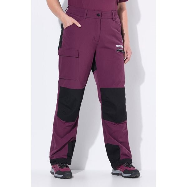 Damskie Hybrydowe spodnie trekkingowe HYPRAR odblaski pasek na rzep. Czerwone spodnie sportowe damskie Ulla Popken, plus size, bez wzorów, z bawełny. Za 480.99 zł.