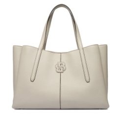 Torebka BOSS. Szare torebki do ręki damskie Boss, bez wzorów, klasyczne, bez dodatków. Za 1,149.00 zł.