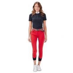 Damskie spodnie jeździeckie Gaze Jamia. Czerwone spodnie materiałowe damskie GAZE, l, bez wzorów, z dzianiny. Za 1,239.90 zł.