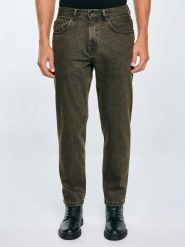 Jeansy męskie z kolekcji Authentic brązowe Ates 888. Brązowe spodnie materiałowe męskie Big Star, l, bez wzorów, z denimu, klasyczne. Za 329.99 zł.