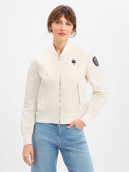Blauer Bluza - Laurie Kobiety biały, S. Białe bluzy damskie Blauer, s, z aplikacjami, z syntetyku, bez kaptura. Za 849.95 zł.
