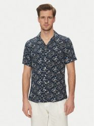 Blend Koszula 20718227 Granatowy Regular Fit. Niebieskie koszule męskie Blend, l, bez wzorów, z wiskozy, bez kołnierzyka, bez ramiączek. Za 109.99 zł.