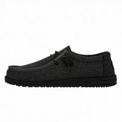 HeyDude Męskie Mokasyny Wally Sox. Czarne mokasyny męskie Hey dude, z materiału. Za 213.85 zł.