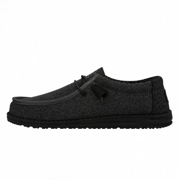 HeyDude Męskie Mokasyny Wally Sox 40019. Czarne mokasyny męskie Hey dude, z materiału. Za 199.00 zł.