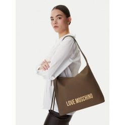 Torebka LOVE MOSCHINO. Czarne torebki do ręki damskie Love Moschino, bez wzorów, wizytowe, bez dodatków. Za 789.99 zł.
