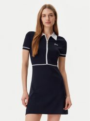 Guess Sukienka dzianinowa V5GK00 Z3D60 Granatowy Regular Fit. Niebieskie sukienki damskie Guess, xl, z aplikacjami, z dzianiny, bez kołnierzyka, bez ramiączek. Za 289.99 zł.
