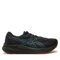 Buty do biegania Asics. Czarne buty sportowe męskie Asics, bez zapięcia, do biegania. Za 449.99 zł.
