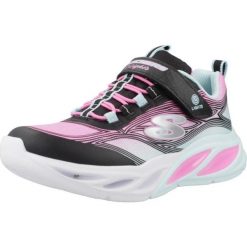 Tenisówki Skechers Model Cosmic Glow Kolor Czarny. Czarne buty sportowe dziewczęce Skechers, bez wzorów, z materiału, bez zapięcia, na jogę i pilates, Skechers Sport. Za 184.50 zł.