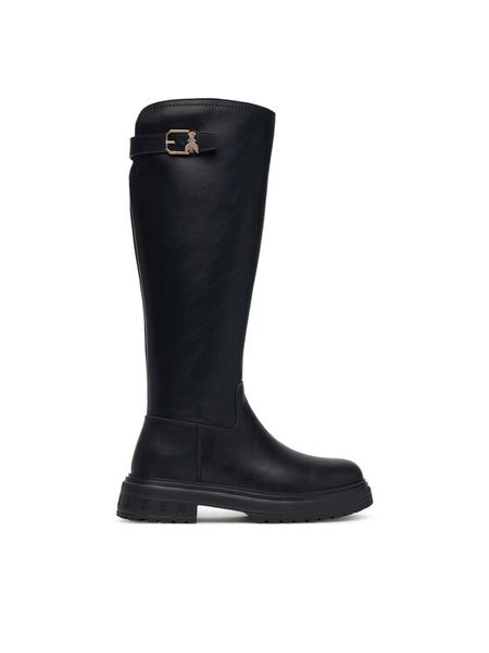 Patrizia Pepe Kozaki PJ458.31 Czarny. Czarne buty zimowe dziewczęce Patrizia Pepe, bez wzorów, bez zapięcia. Za 824.99 zł.