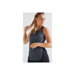 Top fitness 120 damski. Białe obuwie sportowe damskie DOMYOS, bez wzorów, z elastanu, na fitness i siłownię. Za 29.99 zł.