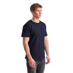 T-shirt Fruit Of The Loom Iconic 195 Premium Tees Adult Blue. Niebieskie t-shirty męskie Fruit of the Loom, m, bez wzorów, z bawełny, klasyczne, bez kołnierzyka. Za 130.99 zł.